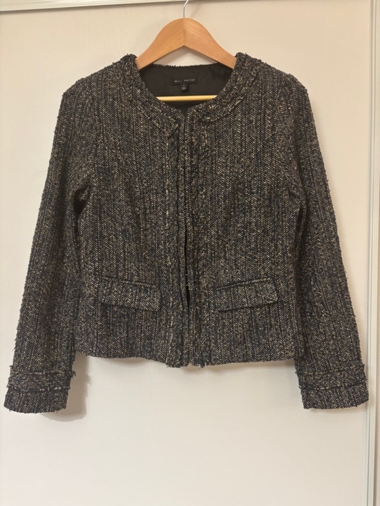 Willi Smith Jackets & Blazers - Willi Smith Black Cream Tweed Blazer Size Large Sophisticated Office Church